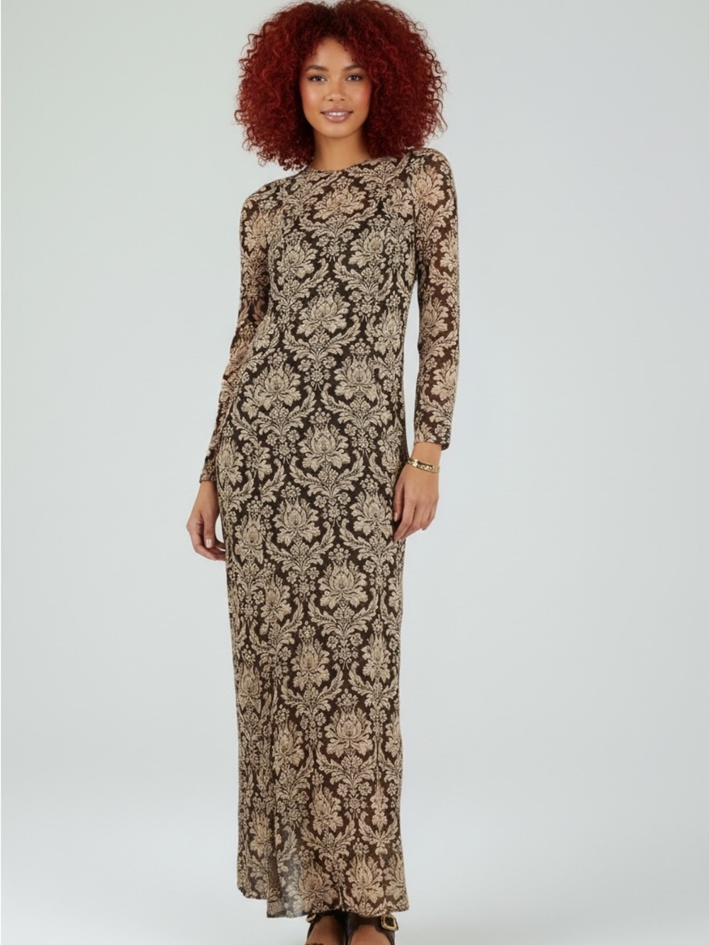 ZIMMERMANN Luminosity printed crepe de chine maxi dress size 8 (Zimmermann 2)